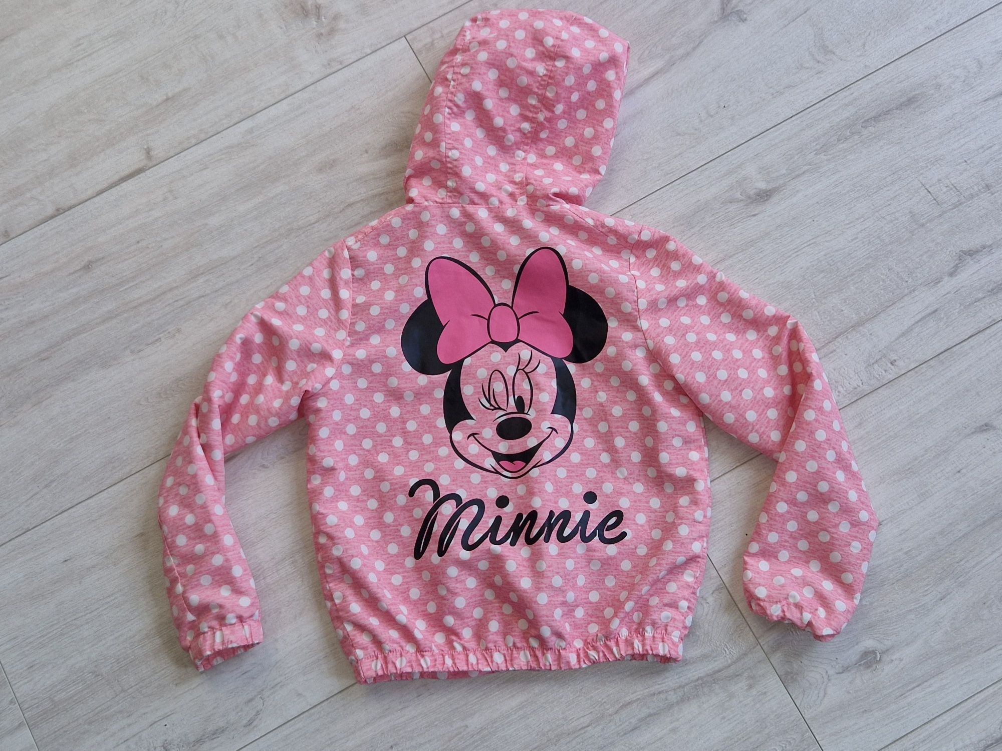 Minnie Mouse wiatrówka różowa Disney 122 -128 cm jak nowa