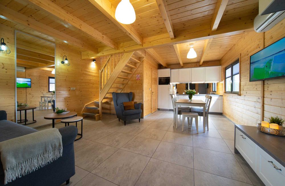 Domki nad jeziorem Goszcza w Lubrzy z jacuzzi i sauną