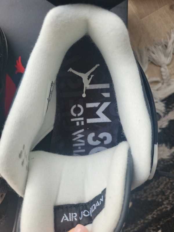 "Buty męskie Trampki" Nike Jordan 4 czarny FQ8138 r.42