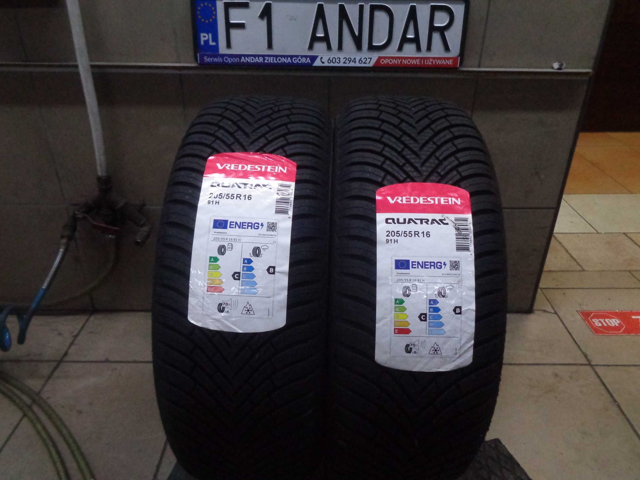 205/55R16 VREDESTEIN Quatrac , Opony Całoroczne - marka Premium