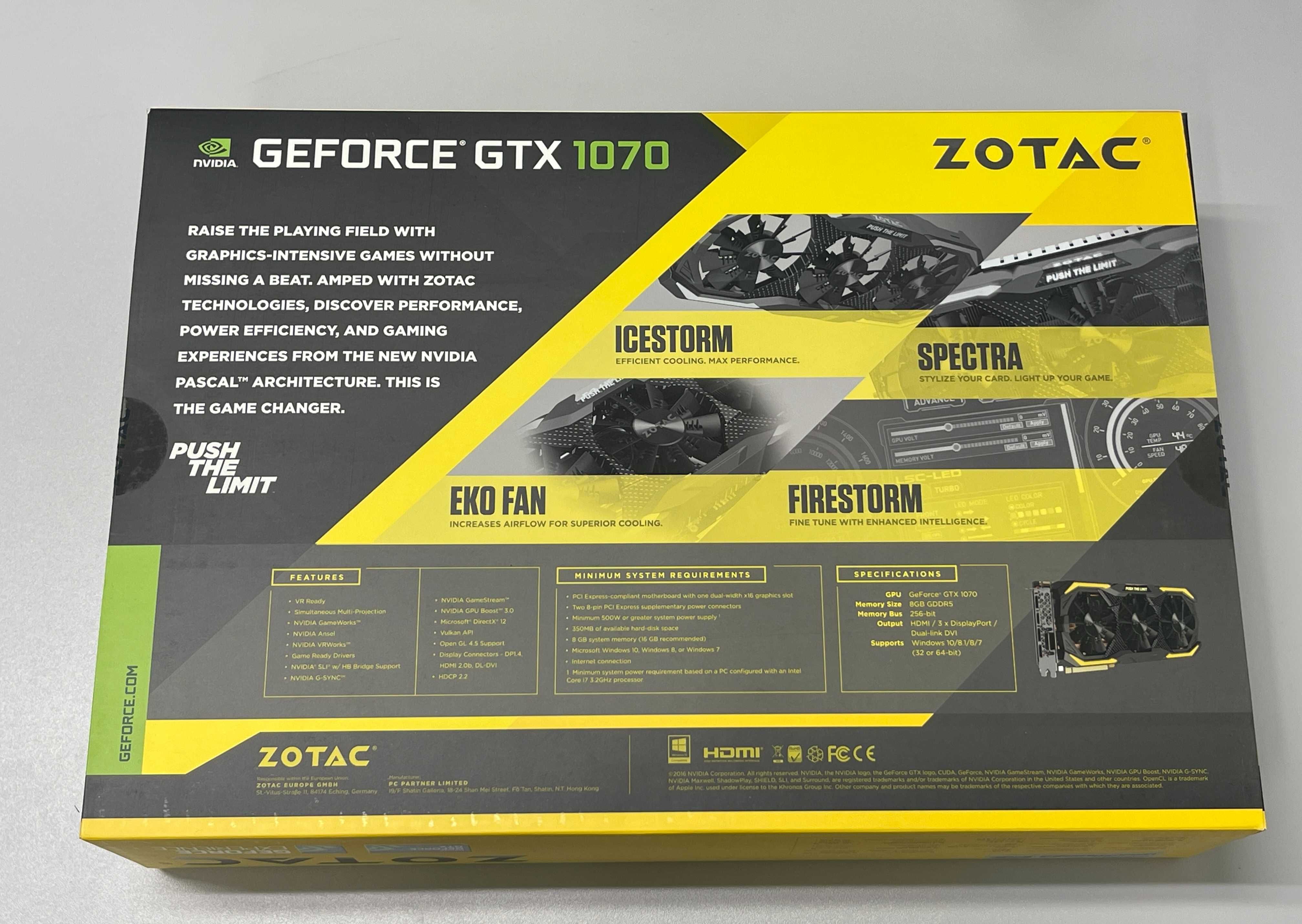 Karta graficzna Zotac GeForce GTX 1070 AMP Extreme 8GB
