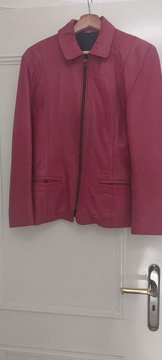 Casacas de pele vermelho(,bordeau