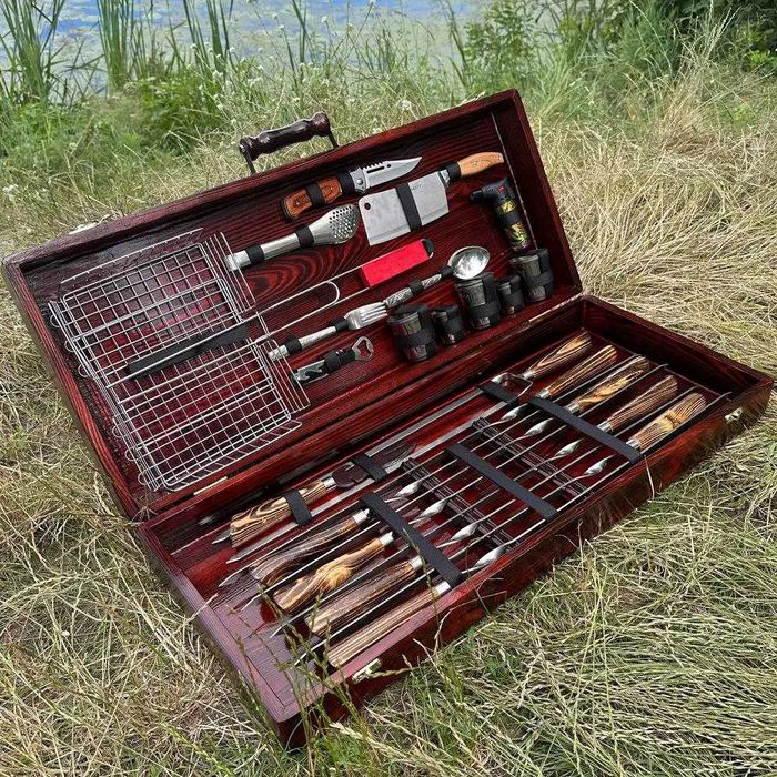 Накращий Преміум подарунок для чоловіка, подарунковий набір шампурів