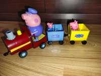 Pociąg świnka Peppa figurki wagoniki zestaw