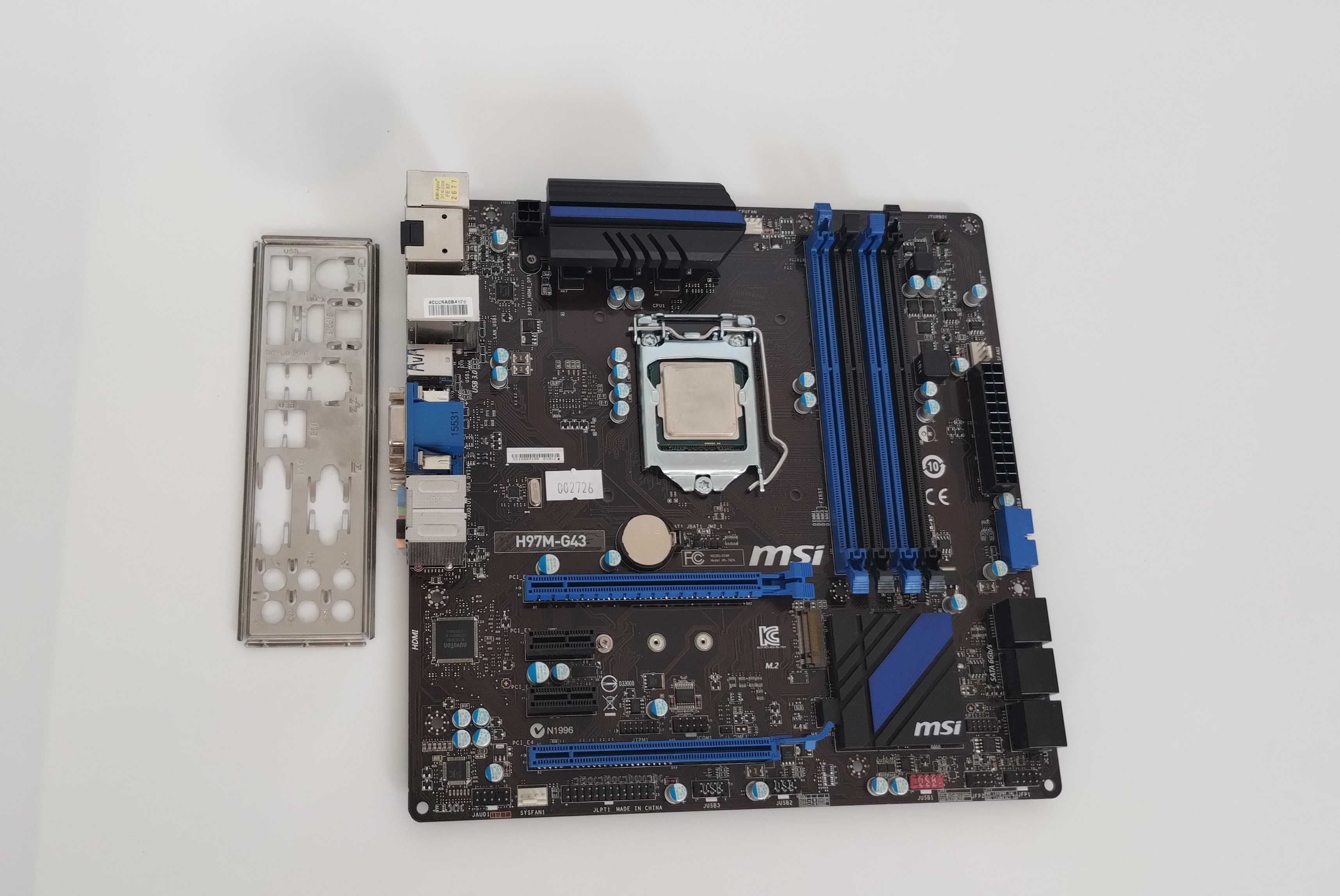 Płyta główna MSI H97M-G43 z procesorem Intel Core i3-4170