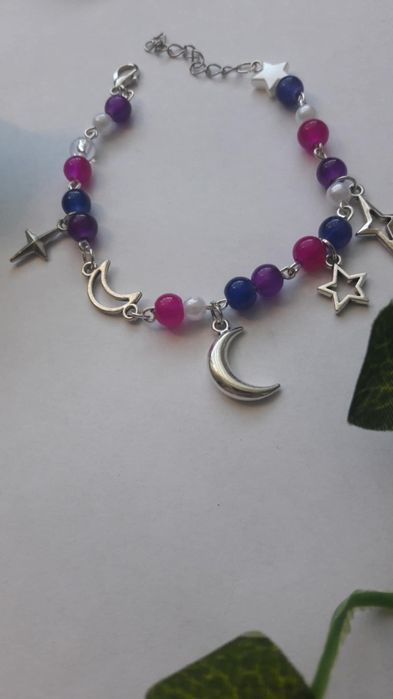 Bransoletka z gwiazdą i księżycem