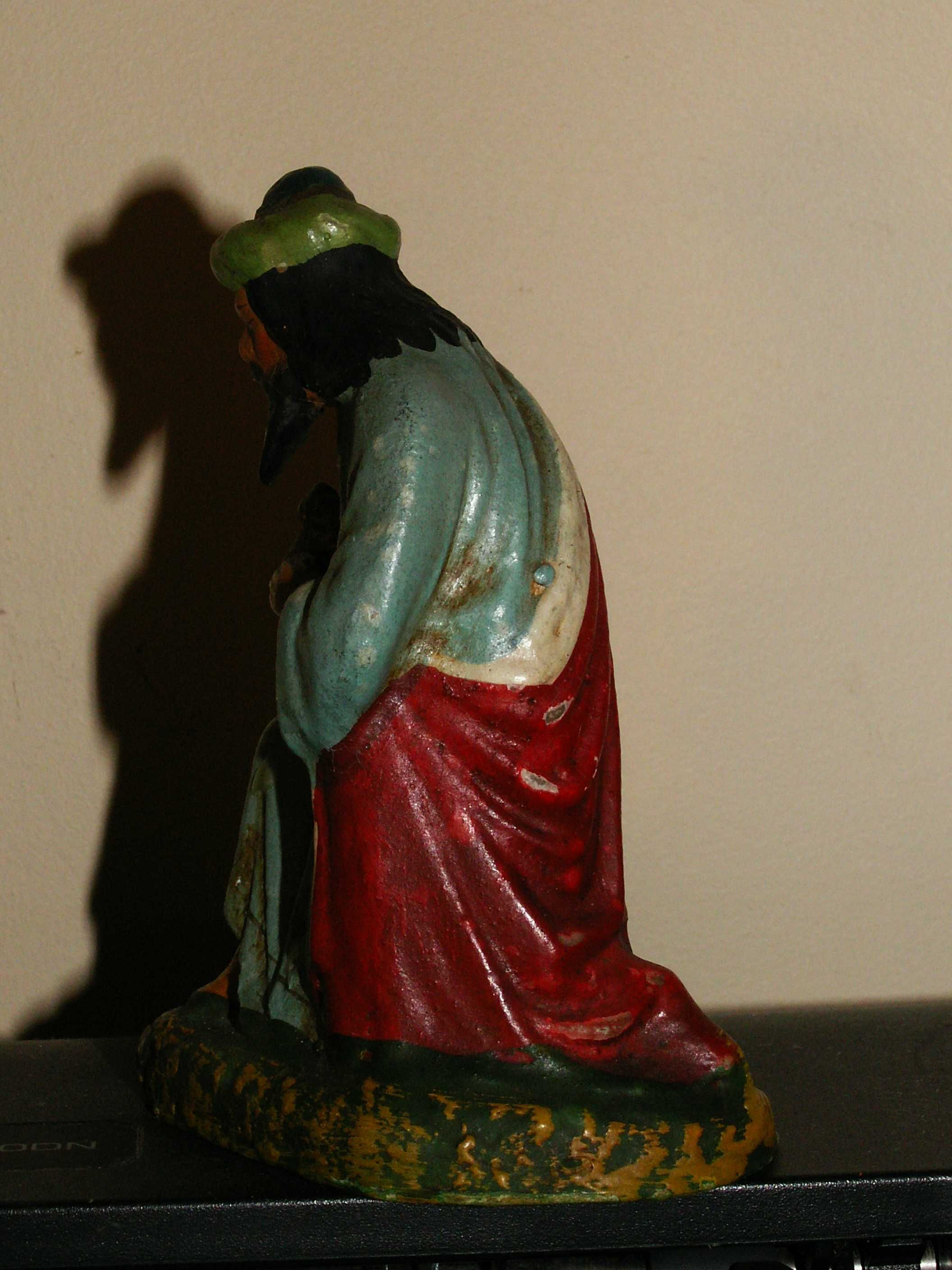 Stara Figurka do szopki bożonarodzeniowej KRÓL  z pap mache - szopka