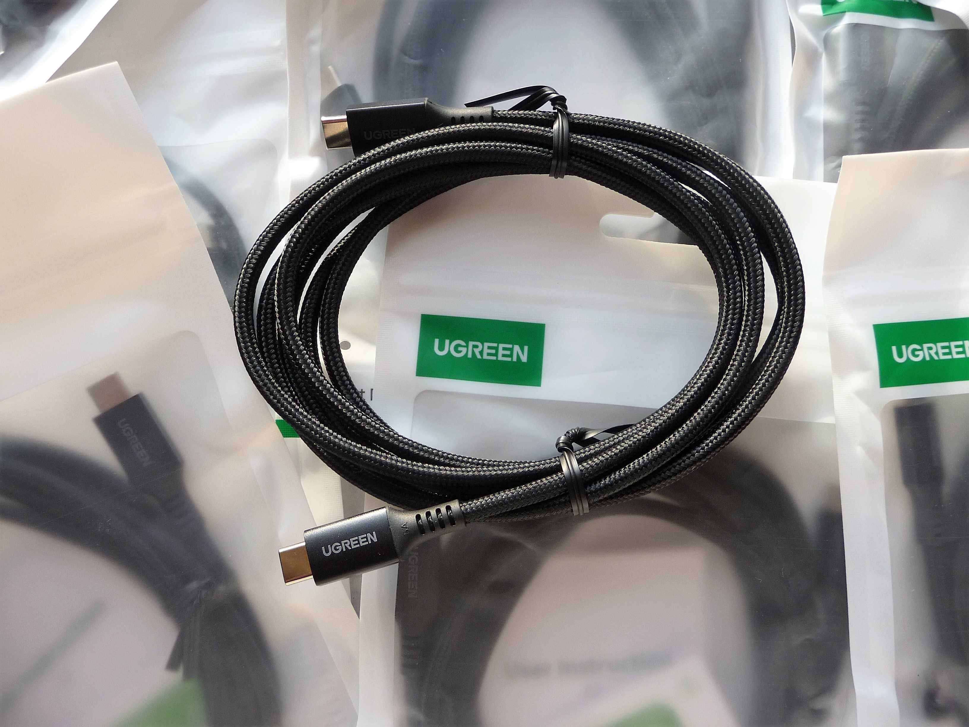 Кабель  Ugreen Type-C 100W для швидкого заряджання 2 м Black (US555)