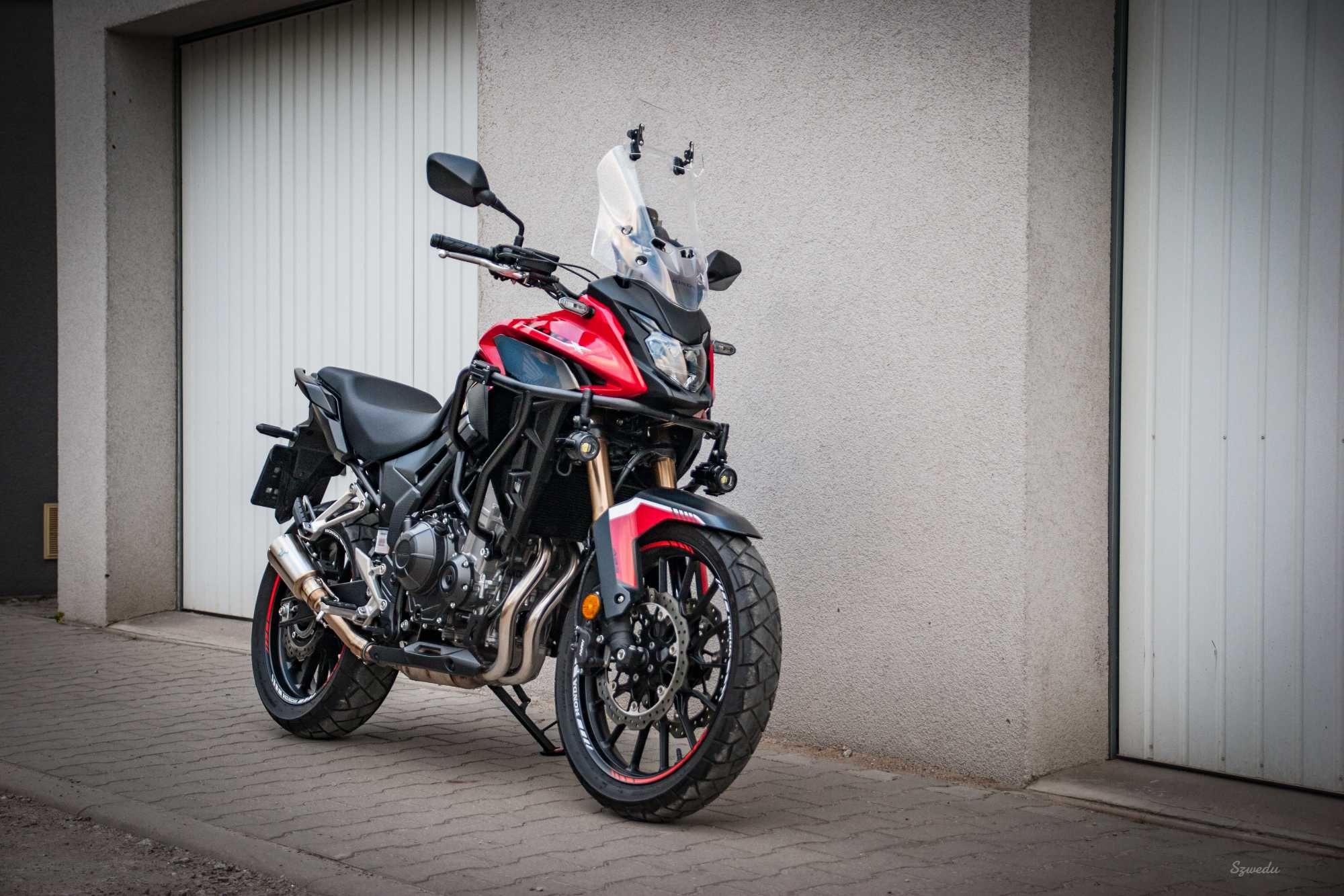 Honda CB500X JAK NOWA Rej. 2022 Wydech IXRace olejarka Halogeny LED