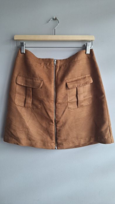 Mystify spódnica brązowa-karmelowa