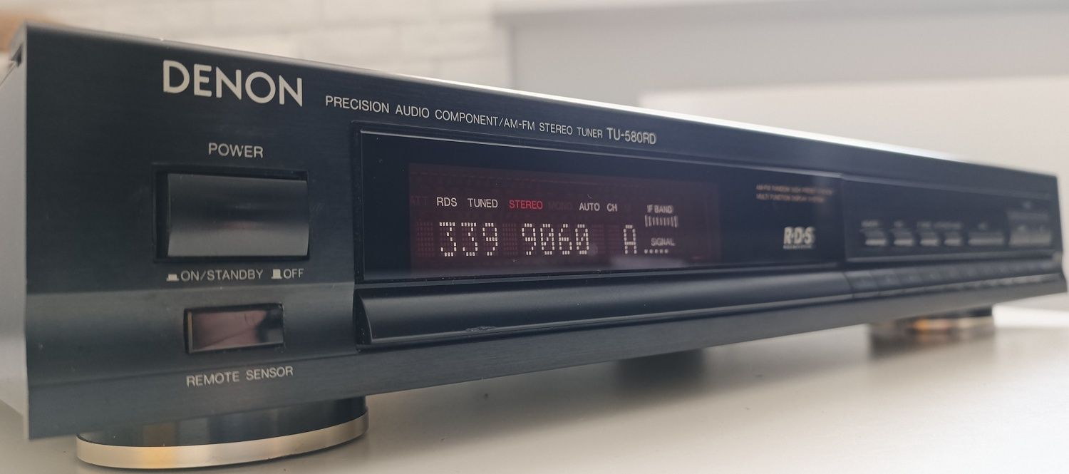 DENON TU-580RD tuner cyfrowy stereo hi-fi z RDS. Wysoki model.
