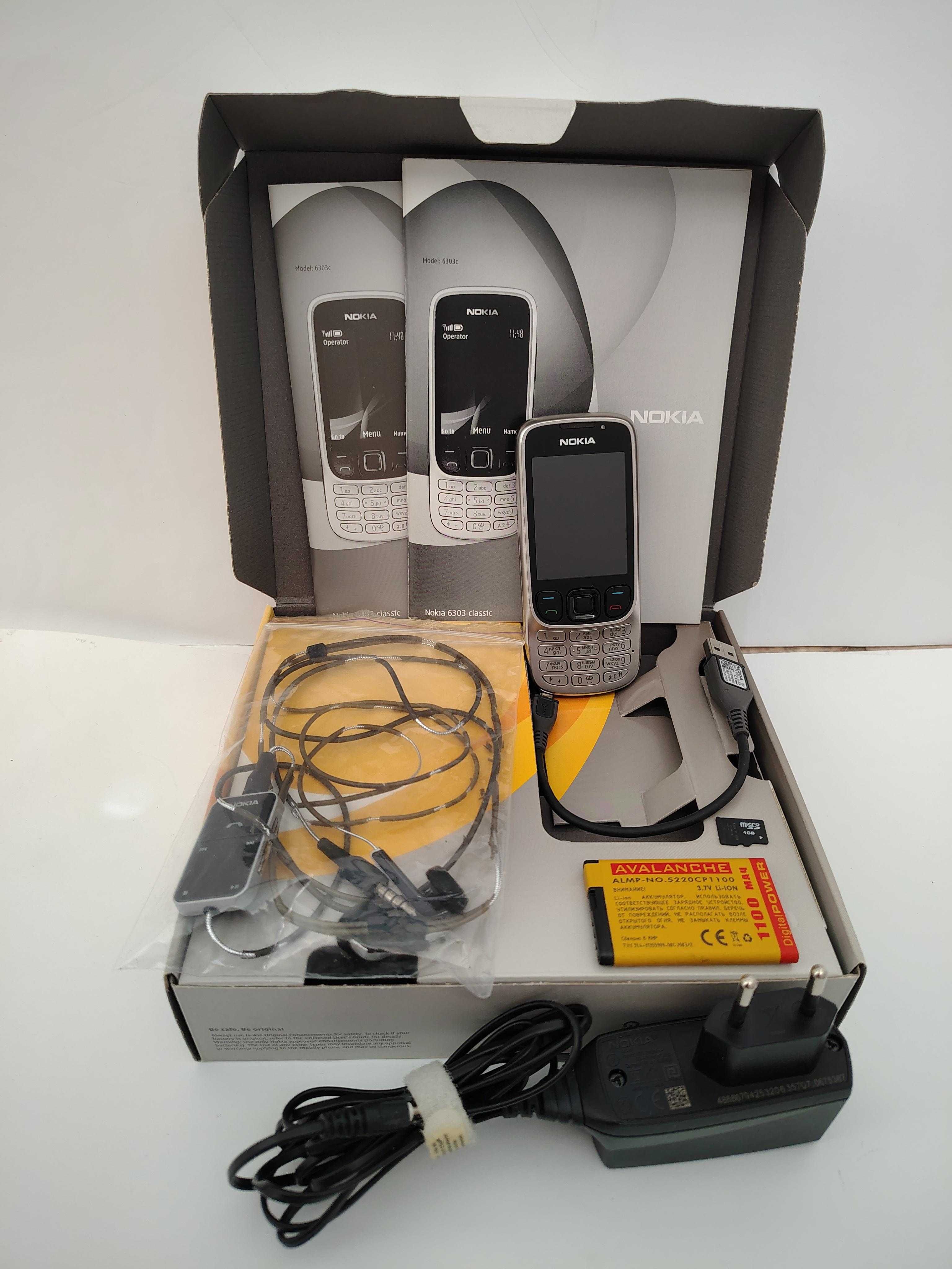 Мобильные телефоны Nokia 6303 Classic и Nokia C1-02 Black.
