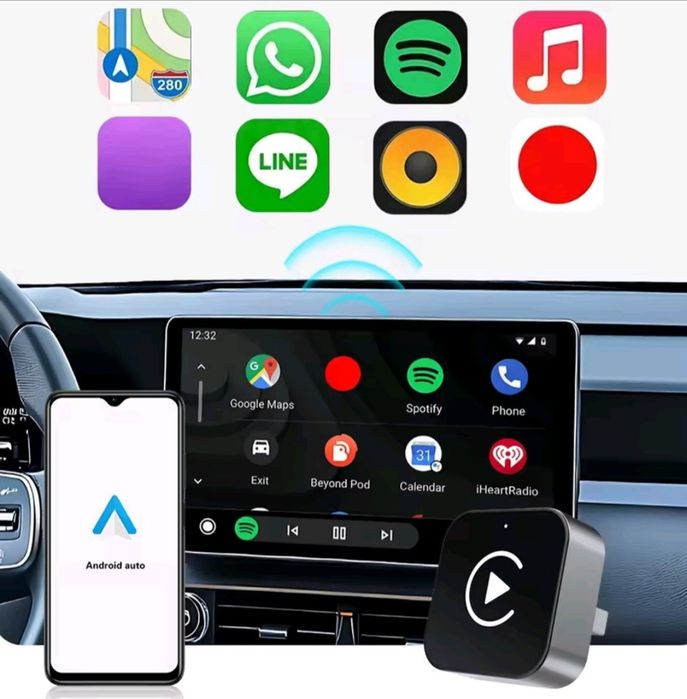 adapter bezprzewodowy android auto carplay 2w1