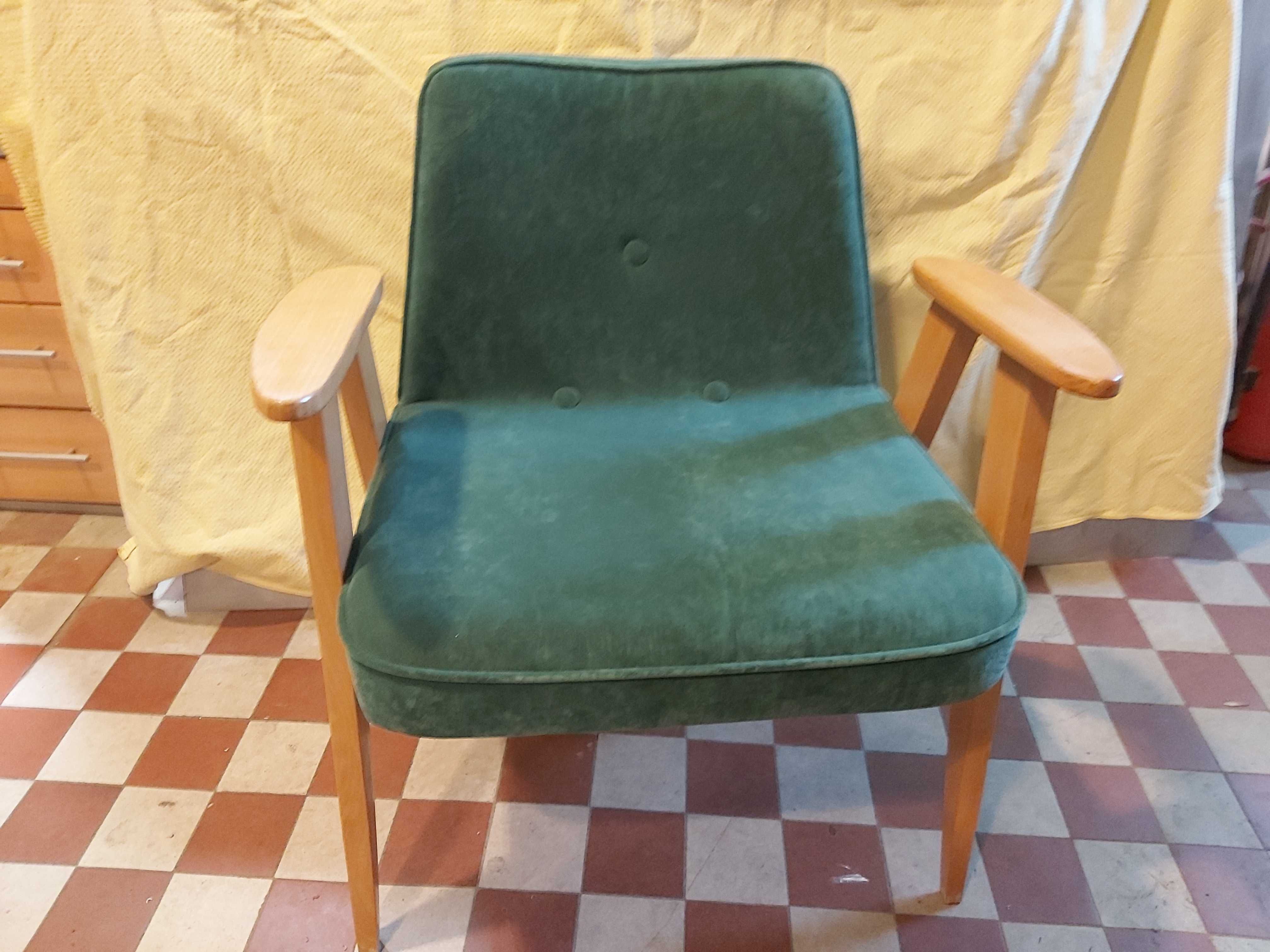 Fotele PRL oryginalne fotele Chierowski 366 po renowacji