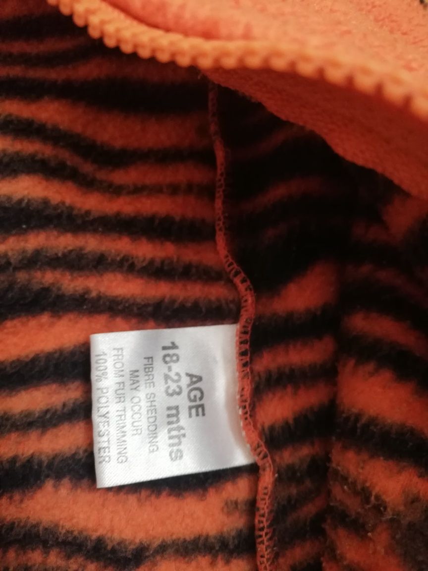Strój kombinezon przebranie tygrysek 92