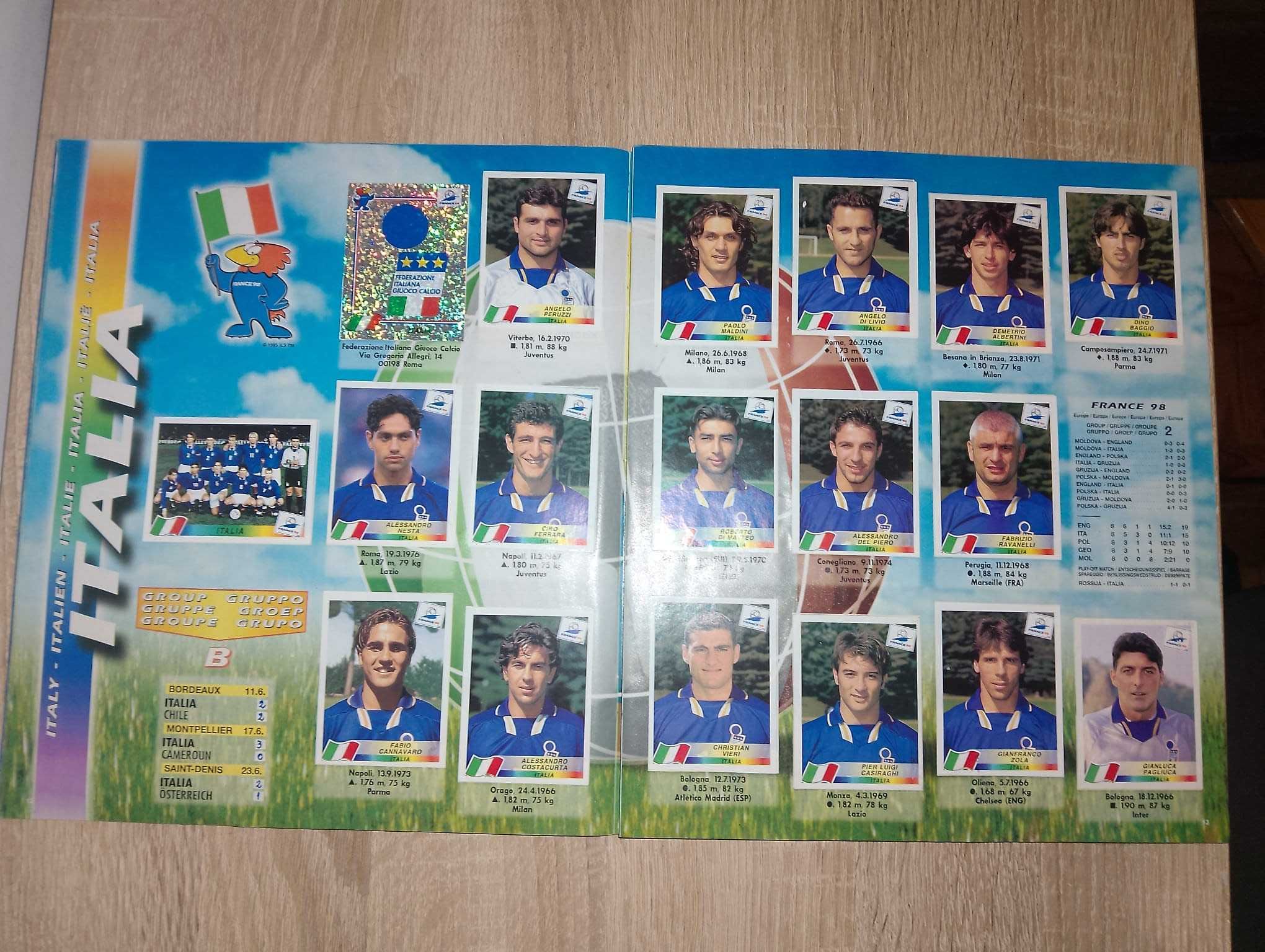 Caderneta Cromos Futebol Completa Mundial 1998 (EDIÇÃO PANINI)