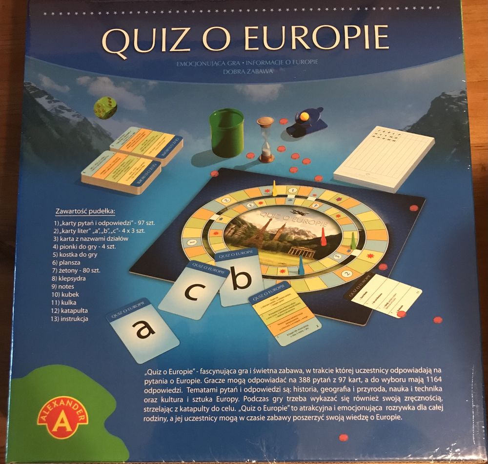 Gra Quiz o Europie 10 plus