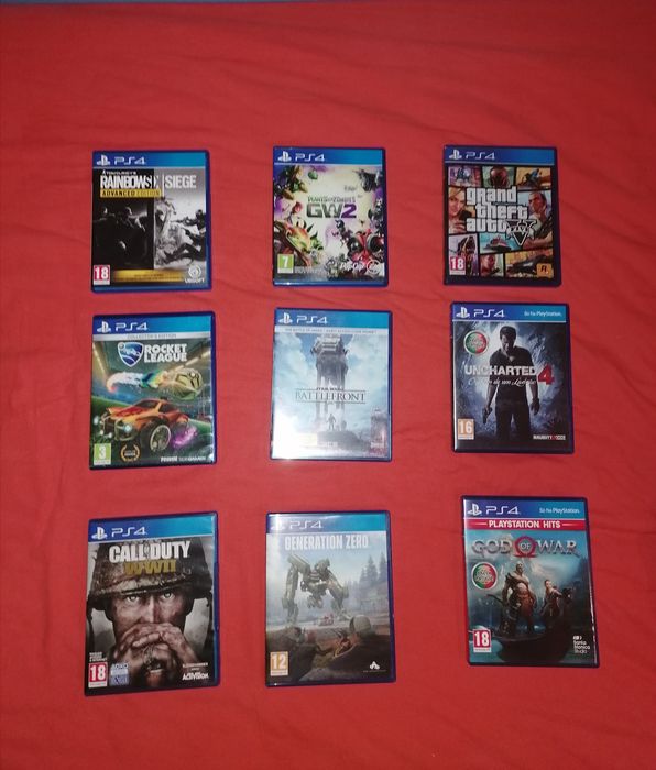 Conjunto jogos para ps4