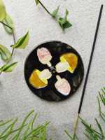 Ceramiczny talerzyk na biżuterię świeczkę kadzidelko podstawka grzyby