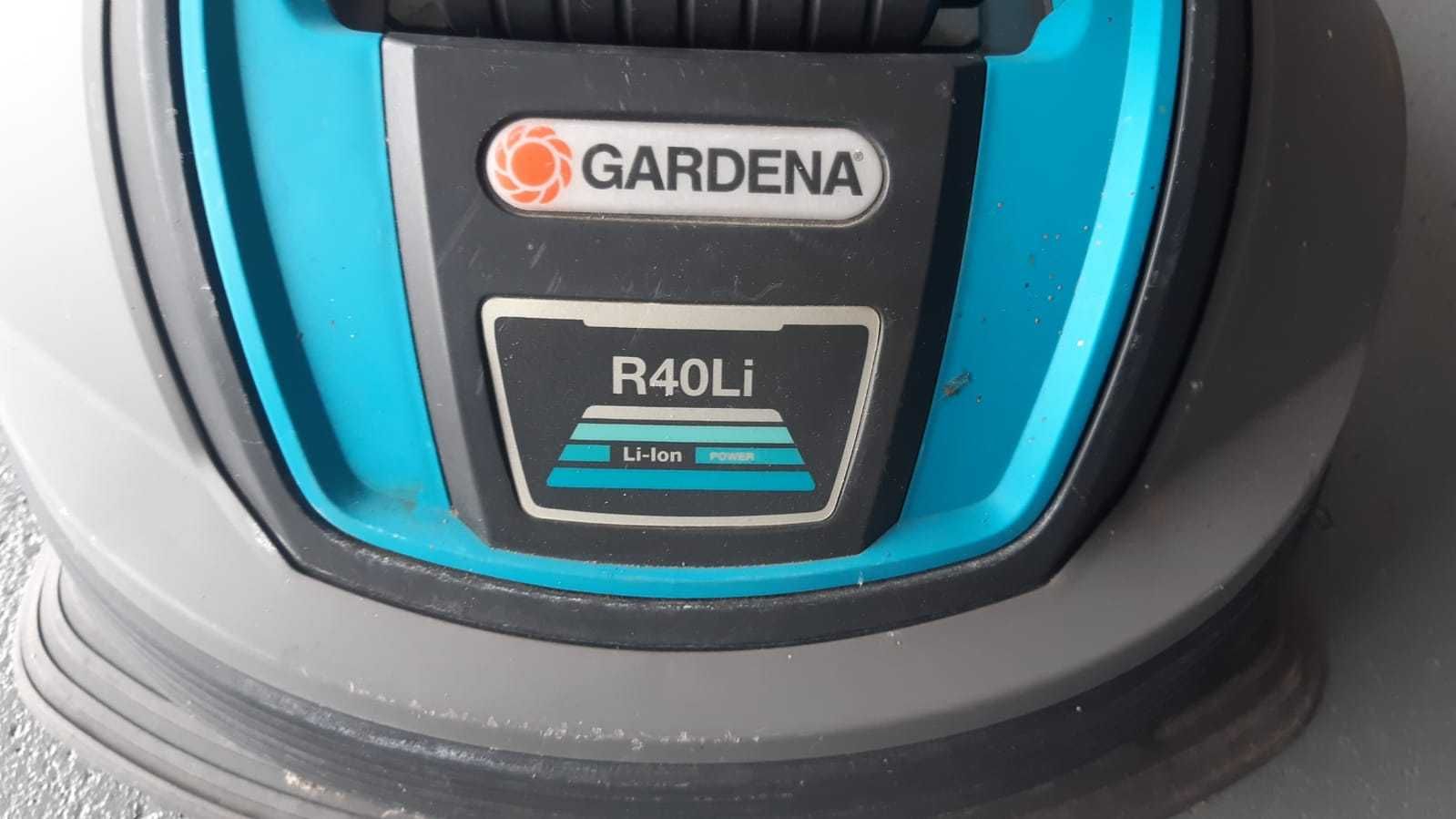 Kosiarka robot koszący Gardena r40li+PIN+zasilacz+stacja+kabel+szpilki