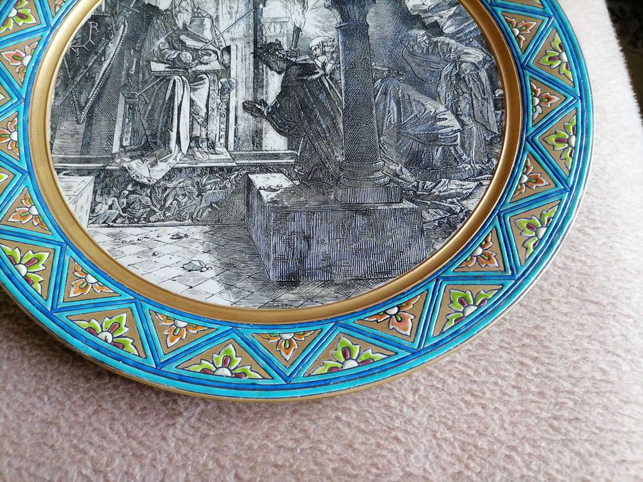 Prato de Grés com 40 cm diâmetro da Villeroy & Boch - Anos 1900's