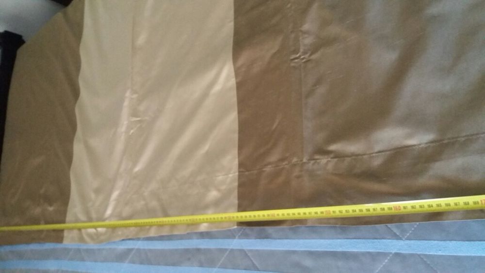 Cortinado grande novo seda selvagem com BLACK OUT 2,40x1,90 cm