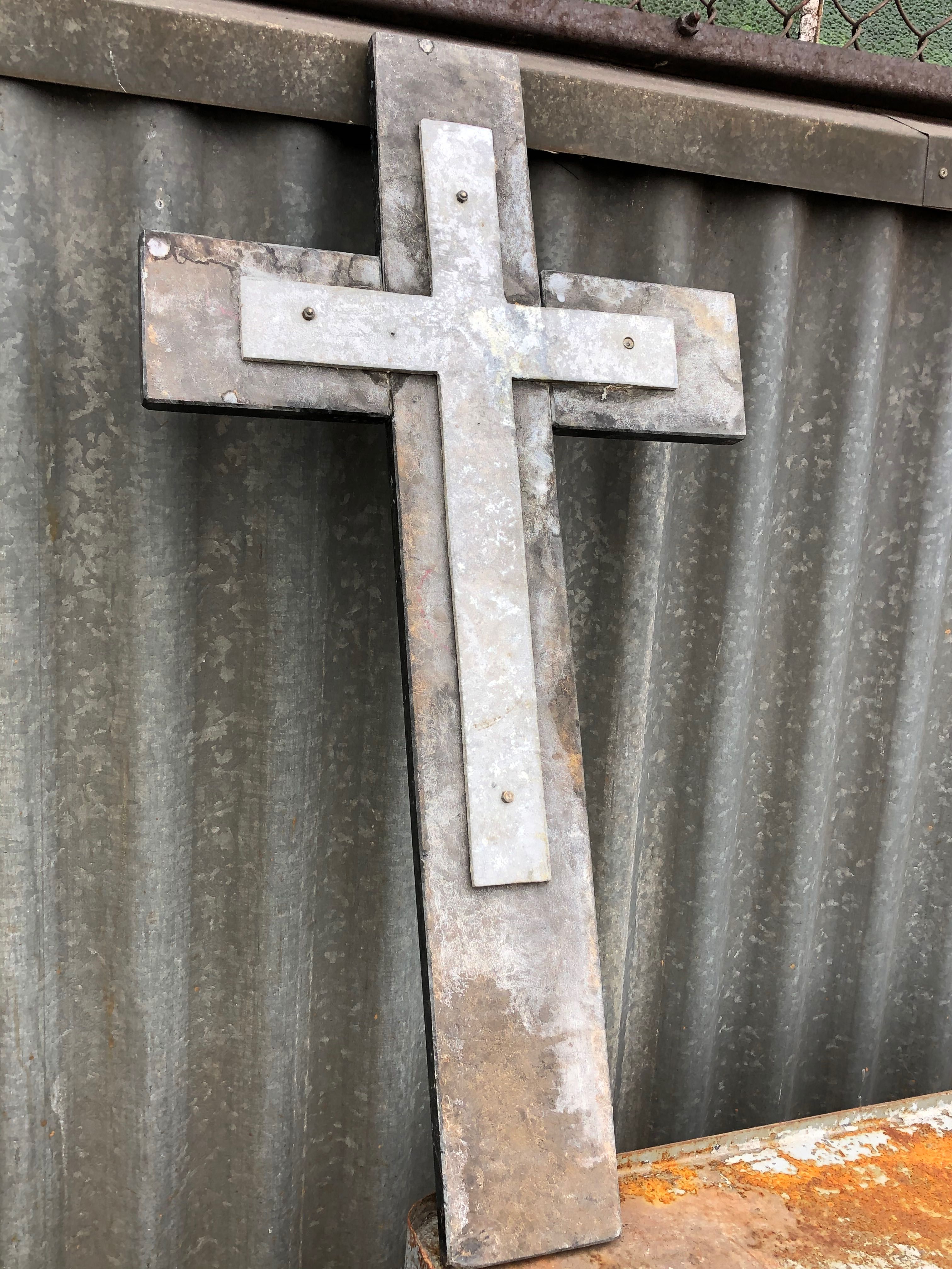 Krzyż antyk kamień 80 cm