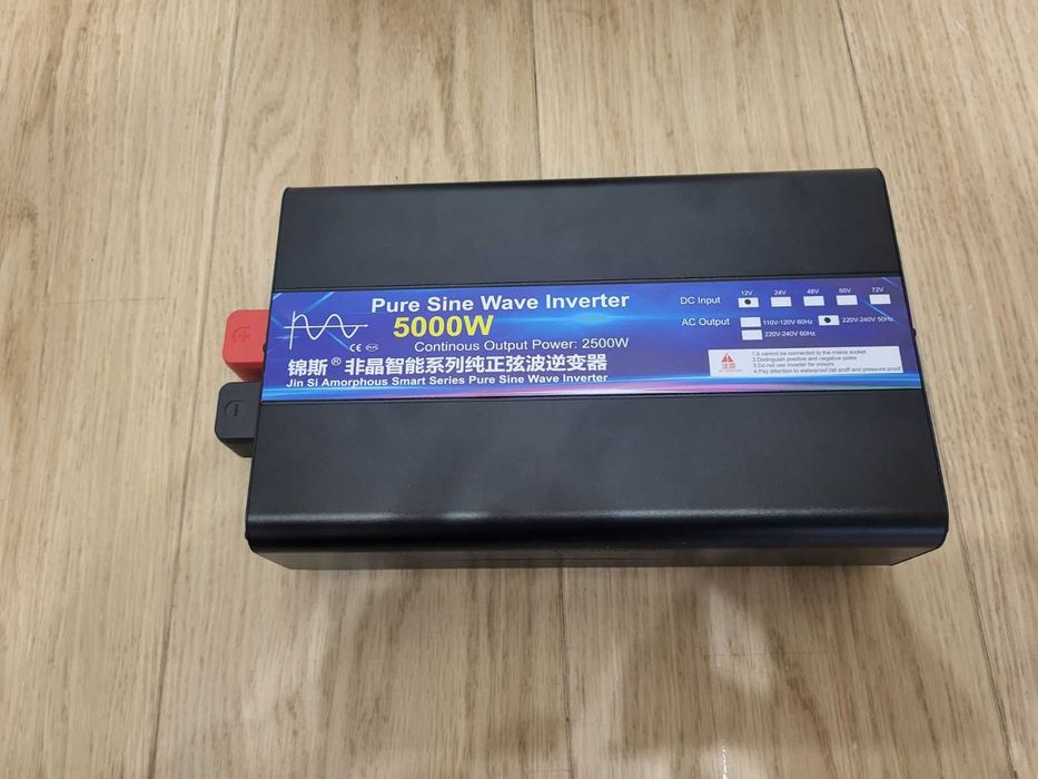 Інвертор чистий синус 5000W+ зарядний пристрій. Мідна обмотка!