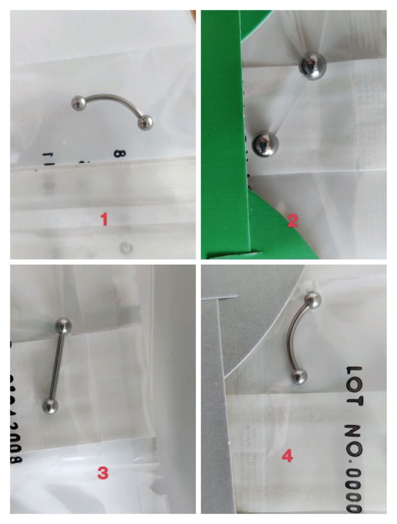 Kit piercing sterilized