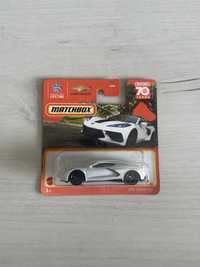 Samochodzik zabawkowy Matchbox Corvette 2020 biała
