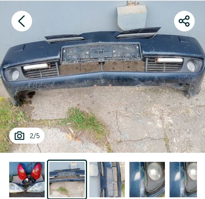 Бампер передний Nissan Primera P 12 бампер передній Ніссан Примера P12