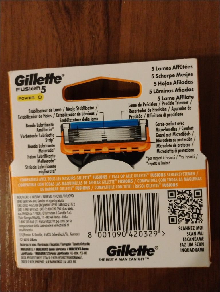 Wkład do maszynki Gillette fusion 5