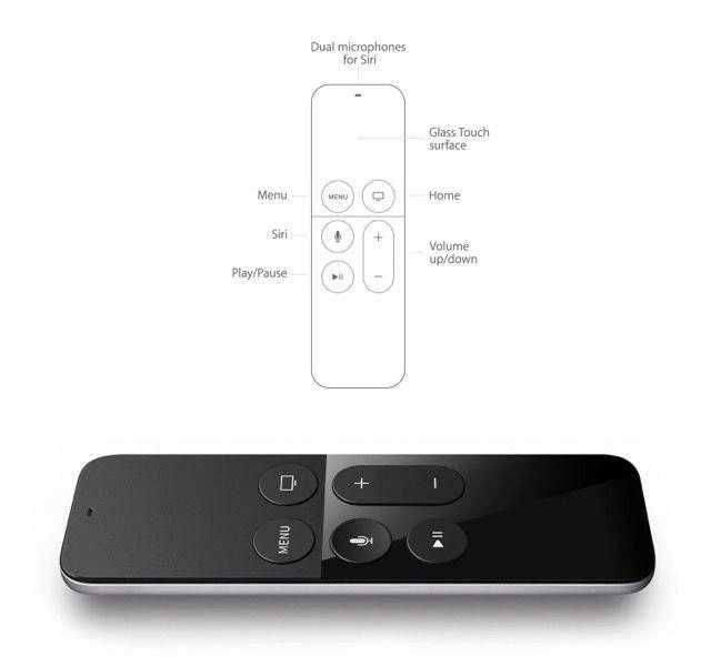 Пульт для Apple TV 4 / 5 Голосове управління (Siri Remote)Model:A1962