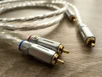 Kabel LITON 2xRCA/2xRCA Cinch Stereo Posrebrzany Miedź OCC 6N
