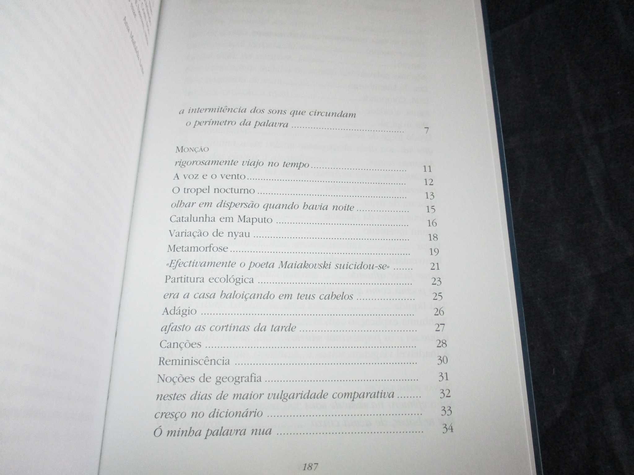 Livro O Osso Côncavo e outros Poemas Luís Carlos Patraquim Autografado