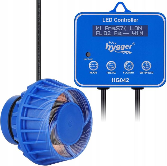 Pompa akwariowa DC, 6 trybów fal, 10W, do akwariów słodko