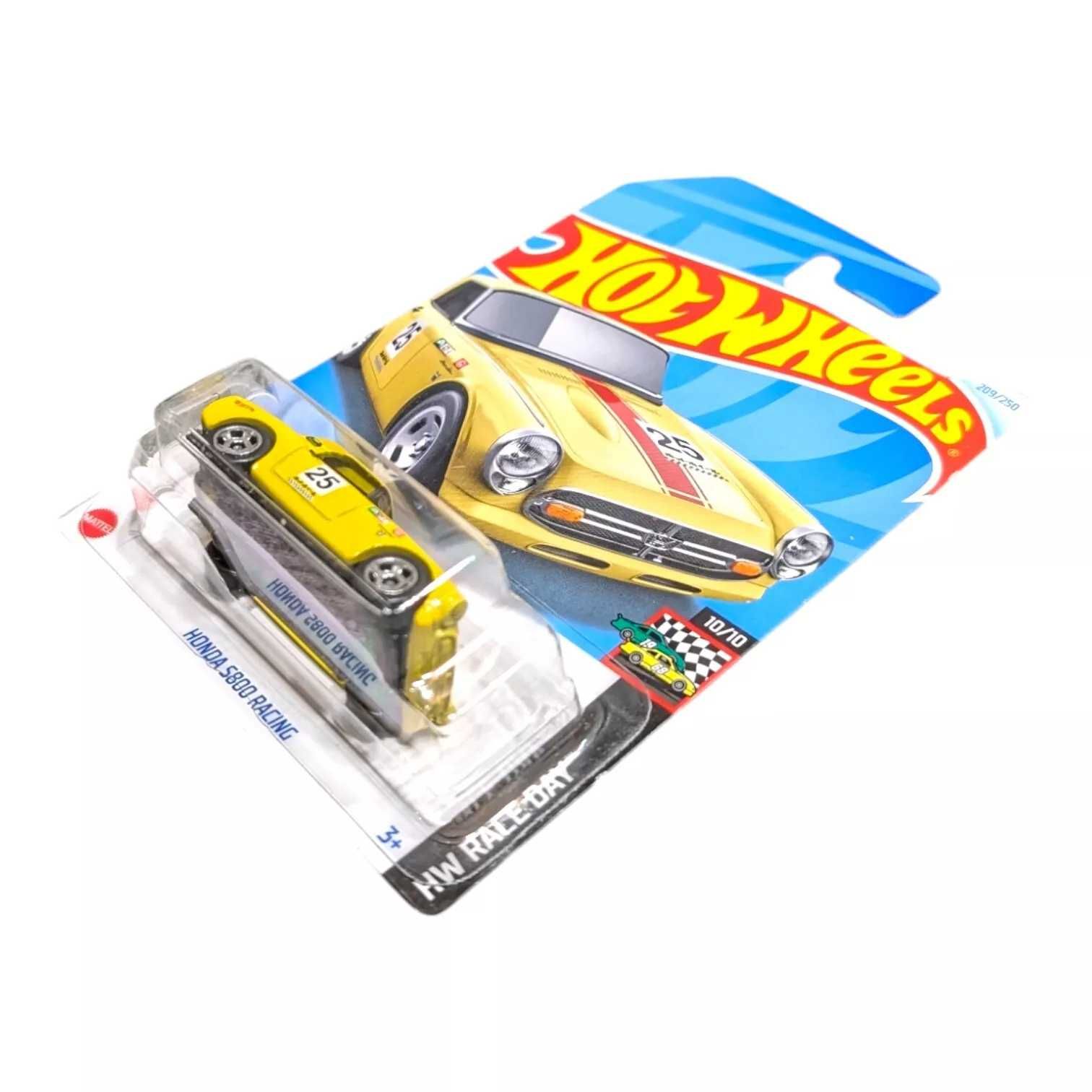 Hot Wheels Honda S800 Racing HW Race Day Yellow 1:64 Short card