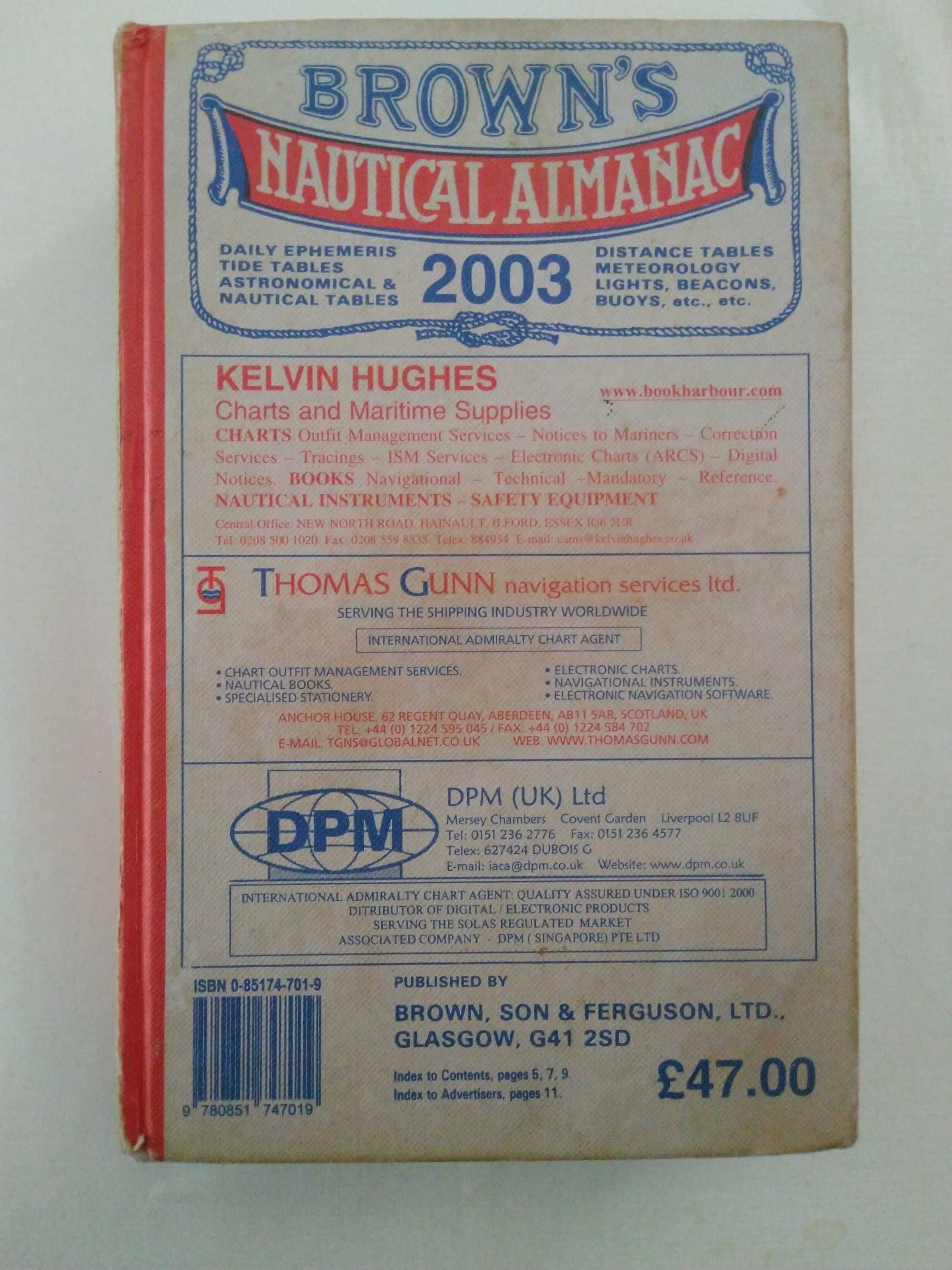 Brown's Nautical Almanac 2003