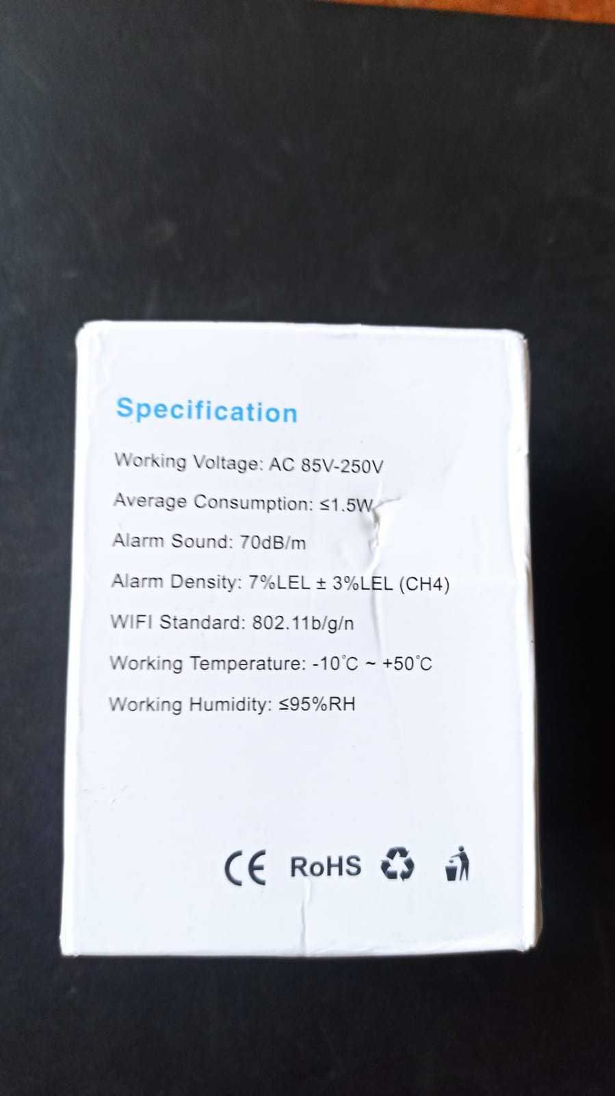 Czujnik gazu ziemnego Tuya WiFi lub Zigbee detektor gazu gniazdko