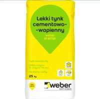 Lekki tynk Weber  wapienno cementowy