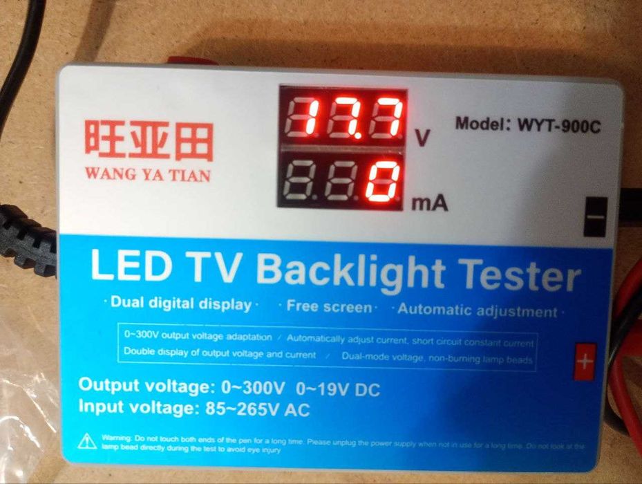 тестер led підсвітки телевізора, світодіоди, стабілітрони  WYT-900C