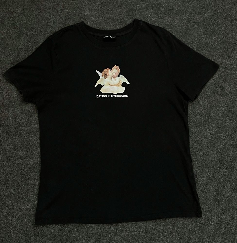 футболка y2k, черная футболка женская