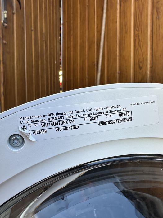 Пральна машина Siemens iq 500 WU14Q470EX/24