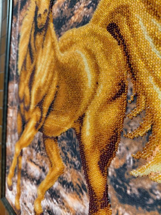 Картина вышитая  35×44,5,чешский бисер