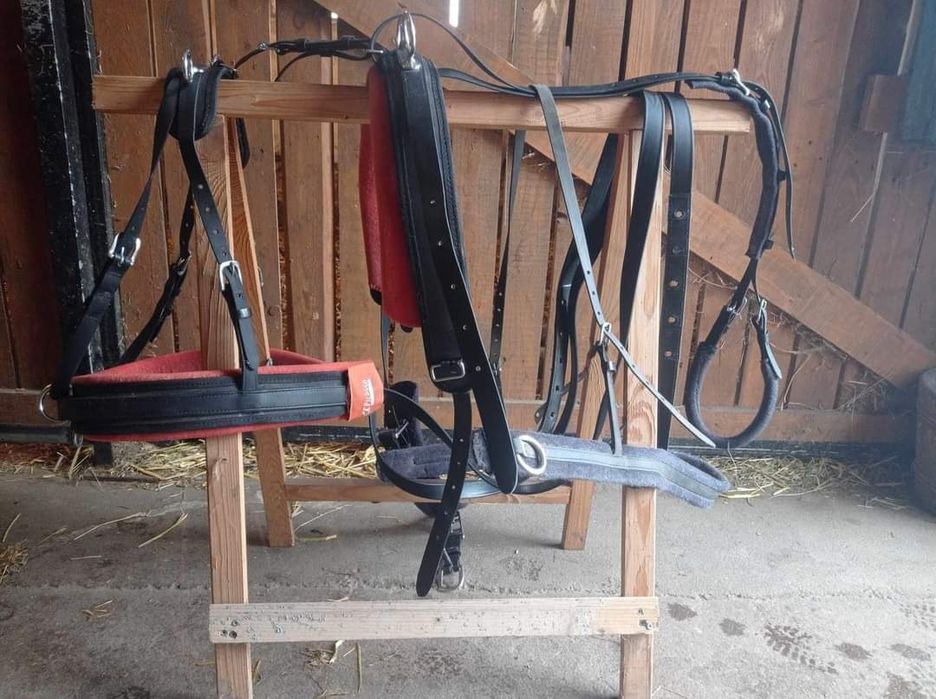 NIŻSZA CENA! Uprząż pony na parę Picasso Biothane