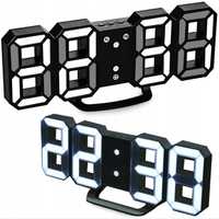 Zegar cyfrowy elektroniczny LED budzik termometr alarm data