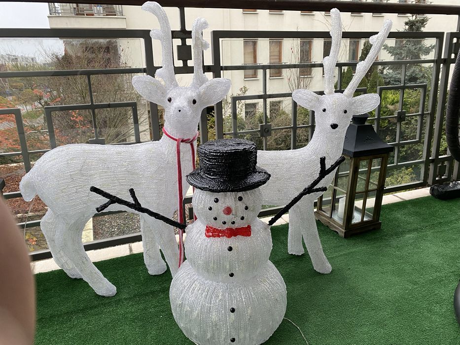 Renifer LED akrylowy dekoracja swiateczna