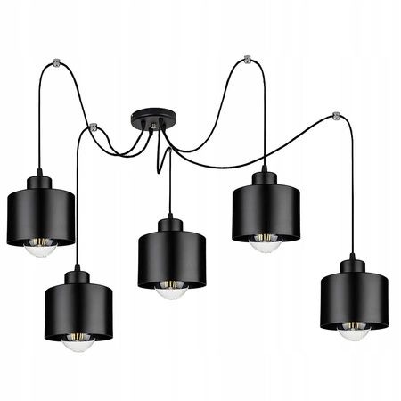 Żyrandol pająk duży czarny