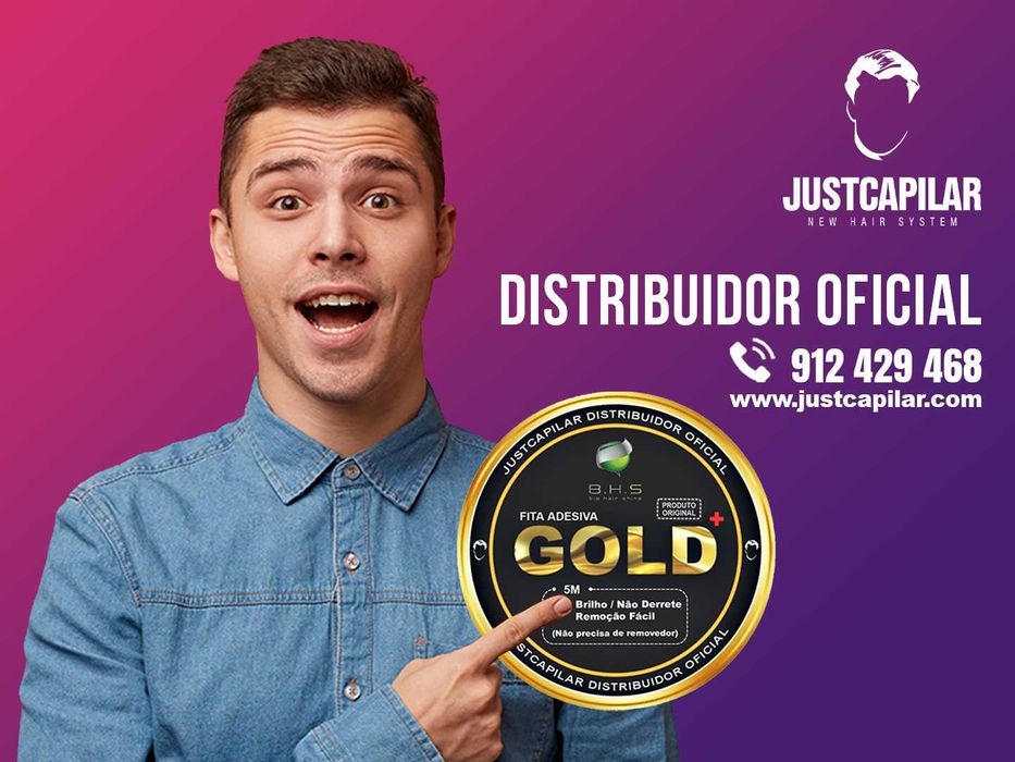Fita Gold para próteses capilares, 5 mts, fita que não  Mela!!!
