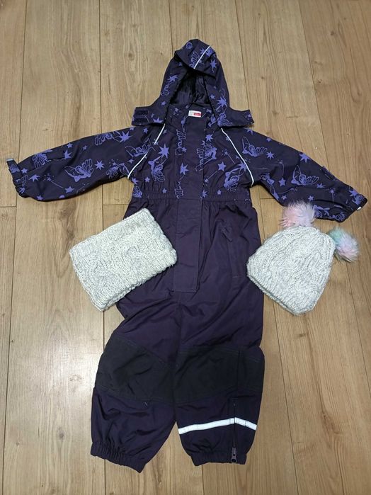 Kombinezon, czapka, komin dla dziewczynki